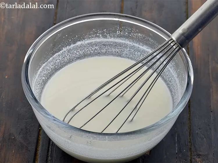 Step 5 – Mix well with a whisk or a spoon till smooth. Using a whisk is better …