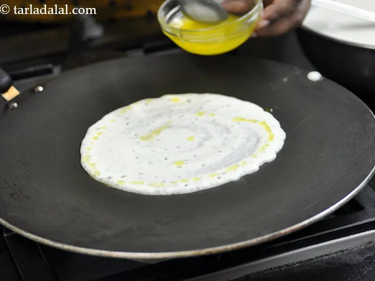 Step 29 – Drizzle 1 tsp of ghee evenly over it.