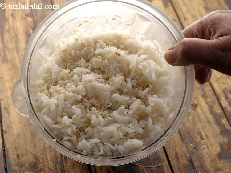 Step 15 – Drain and transfer in a mixer jar.