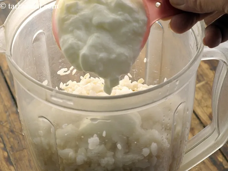 Step 16 – Add the curd. Ensure the curd is fresh and not sour. Learn <a href="https://www.tarladalal.com/How-To-Make-Curd-Or-Dahi-At-Home-2790r" target="_blank">how …