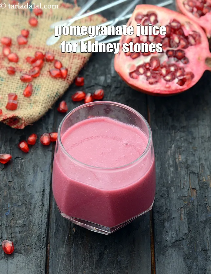 Step 9 – Serve&nbsp;pomegranate juice for kidney stones&nbsp;immediately.