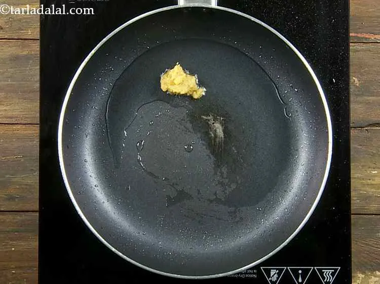Step 6 – Once the oil is hot, add the ginger-garlic paste. This is added to enhance the …