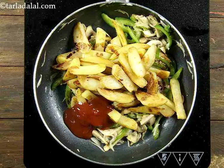 Step 13 – Also add a little tomato ketchup for a slightly sweet taste.&nbsp;