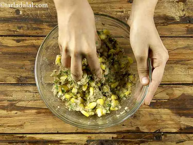 Step 17 – Add the salt and mix well with your hands. Because there are corn pieces in …