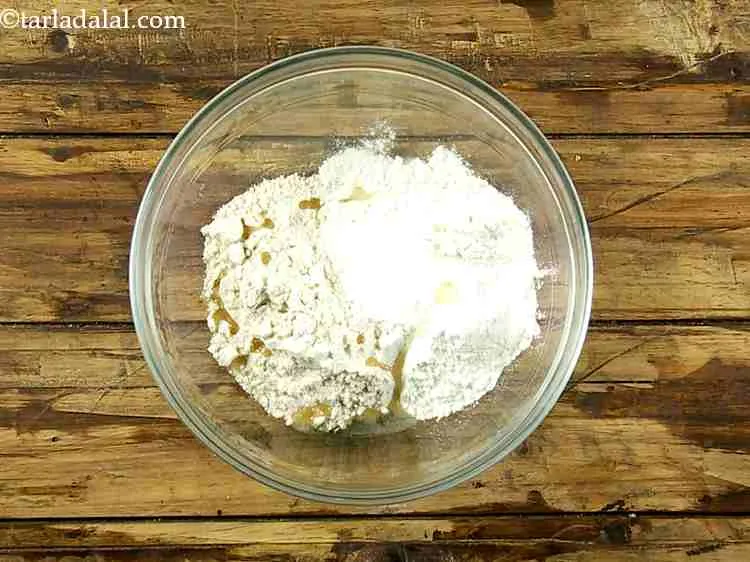 Step 3 – Add a little oil and salt to taste to give some flavor to the roti.&nbsp;