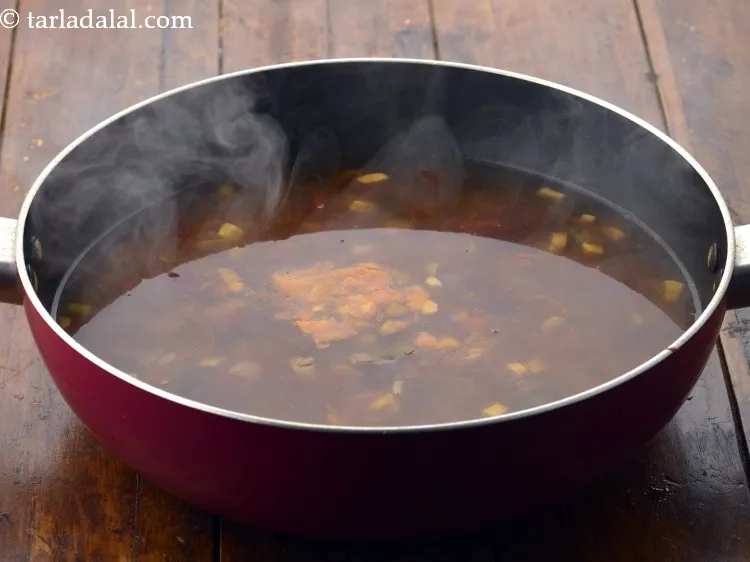 Step 20 – Mix well and cook on medium flame for 1 minute, while stirring occasionally.