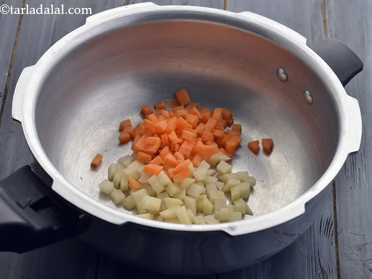 Step 29 – Then add the chopped carrot.&nbsp;