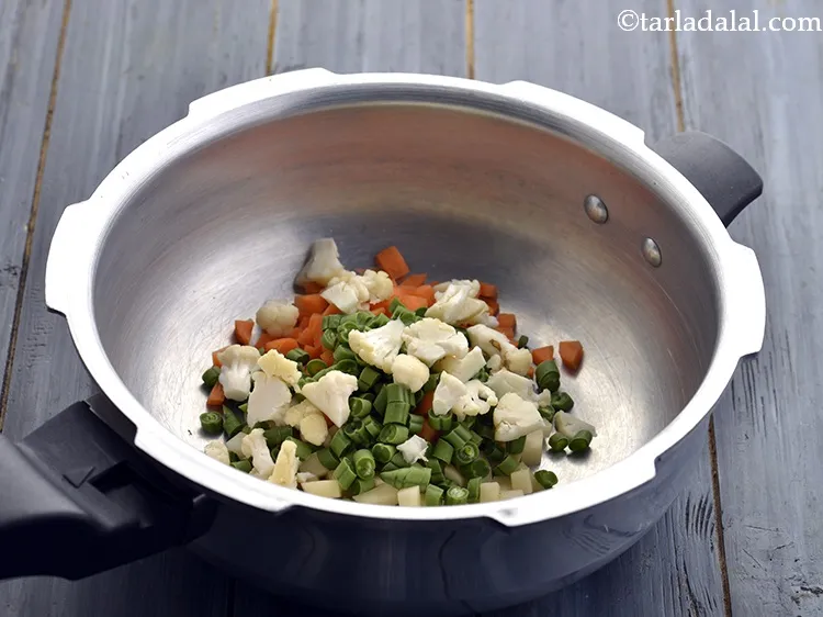 Step 31 – Finally add the chopped cauliflower.&nbsp;