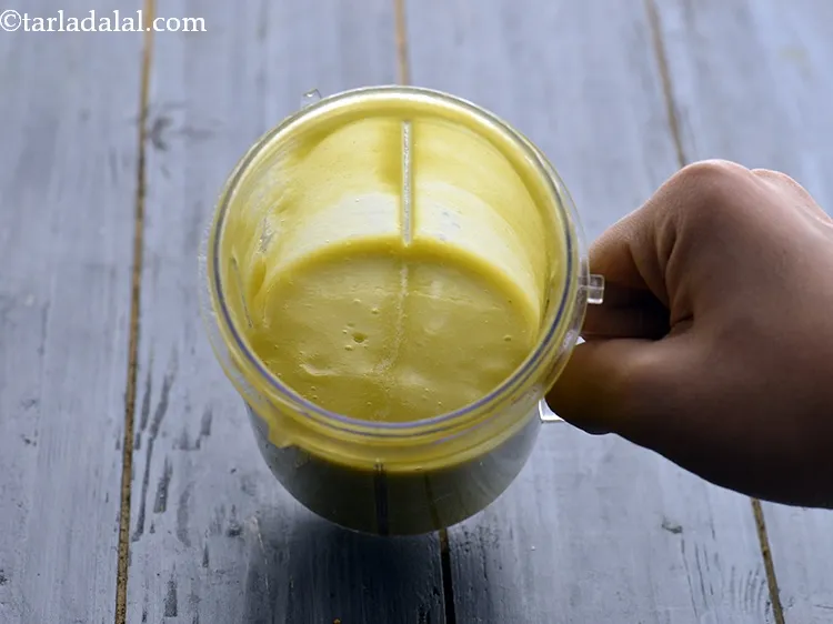 Step 36 – Blend very well till smooth. Ensure that no vegetable pieces remain after blending, as that …