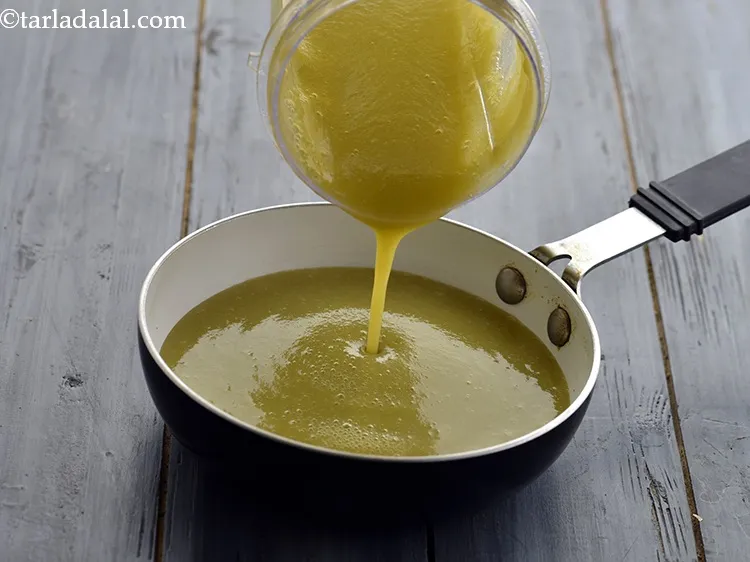 Step 37 – Transfer the mixture into a non-stick pan.&nbsp;