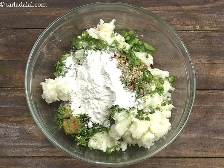 Step 11 – Add maida. It not only absorbs excess moisture from the mixture but also, helps in …