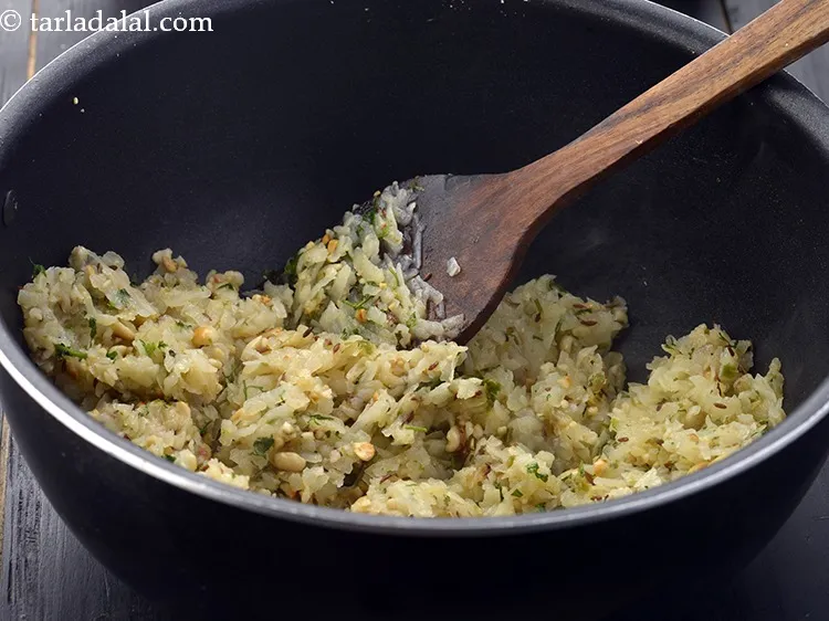 Step 22 – Mix well and cook on a medium flame for 2 minutes, while stirring occasionally.