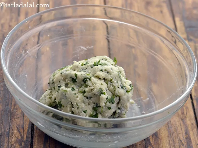 Step 9 – Combine all the ingredients and mix well. Use approx 2-3 tbsp water and knead into …