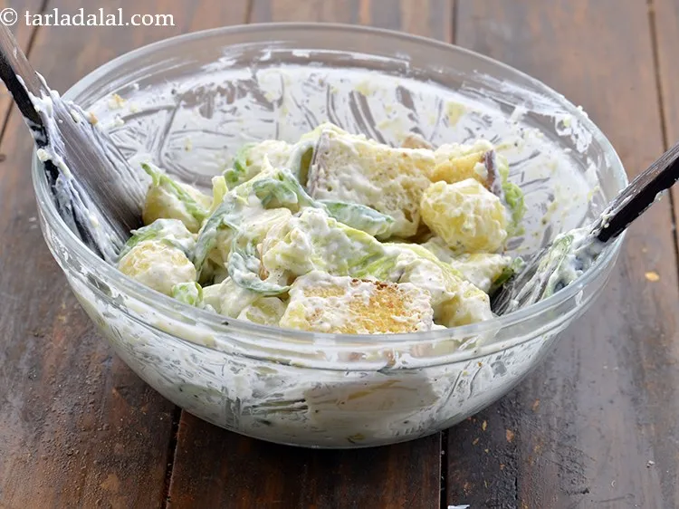 Step 17 – Toss gently using two spoons.