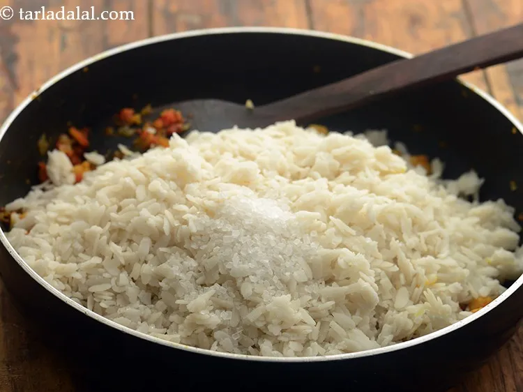 Step 15 – Add sugar to balance off the spice and add a little sweetness. This is optional, …