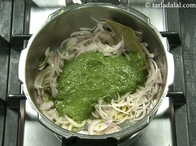 Step 16 – Add the green paste.