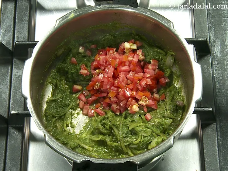 Step 20 – Add the tomatoes. While we have added only onions and tomatoes, you can add other …