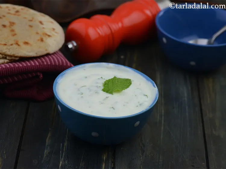 स्टेप 7 – <strong>पुदीना रायता</strong> को | <strong>पुदीना का रायता | पंजाबी पुदीना …