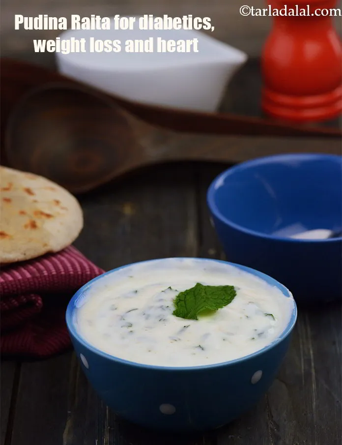 स्टेप 8 – <strong>मधुमेह, हृदय और वजन घटाने के लिए पुदीना रायता</strong>। मधुमेह …