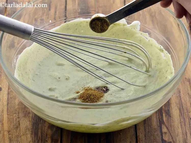 Step 11 – Furthermore, add the cumin seeds powder and salt.