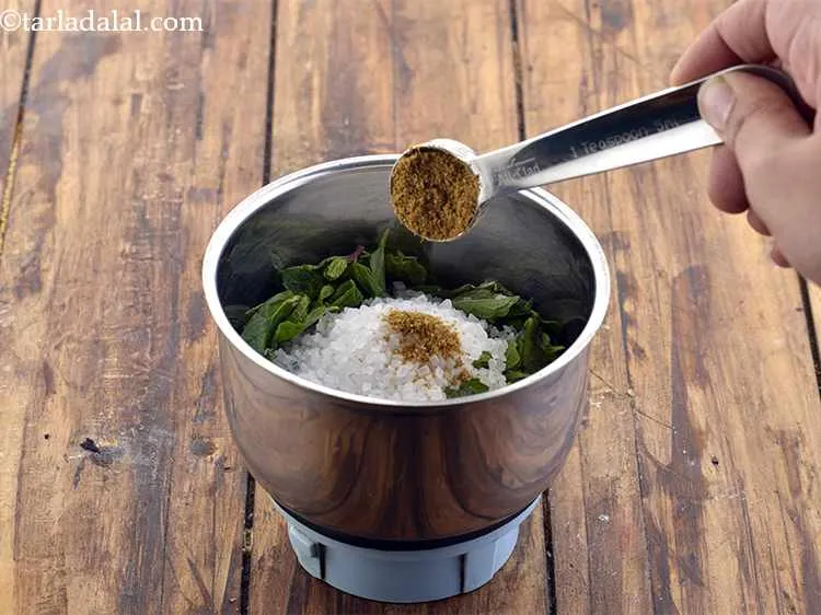 Step 4 – Finally add the jeera powder. Even though it seems like we're adding savory elements to …