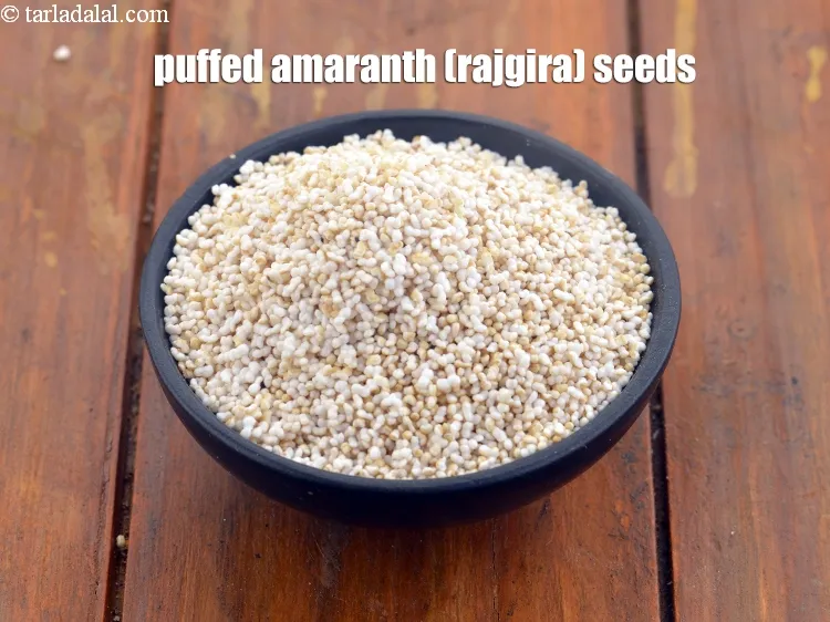 Step 3 – This is what puffed&nbsp;amaranth (rajgira) seeds looks like.&nbsp;Amaranth are super healthy to eat and are …