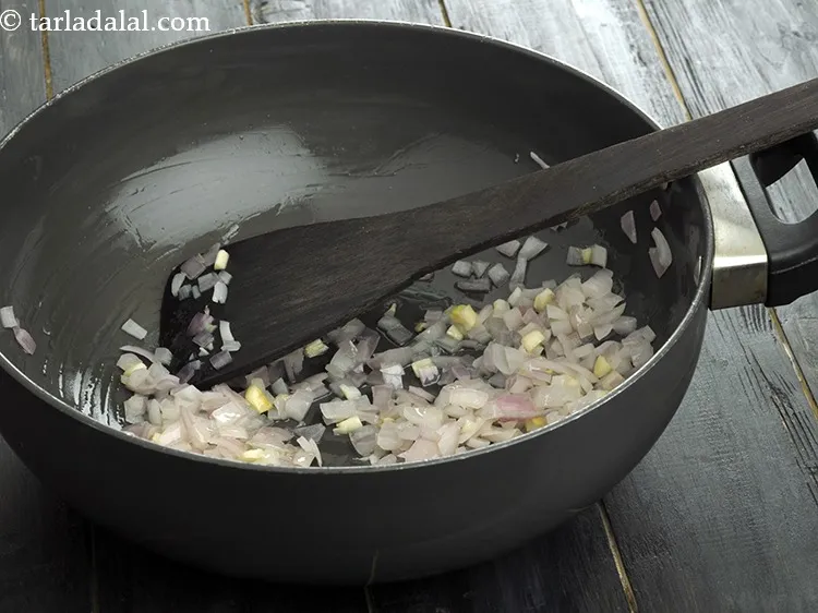 Step 21 – Saut&eacute; on a medium flame for 1 minute.
