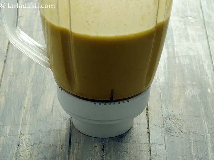 Step 3 – Instead of a hand blender, you can also blend it in a mixer.