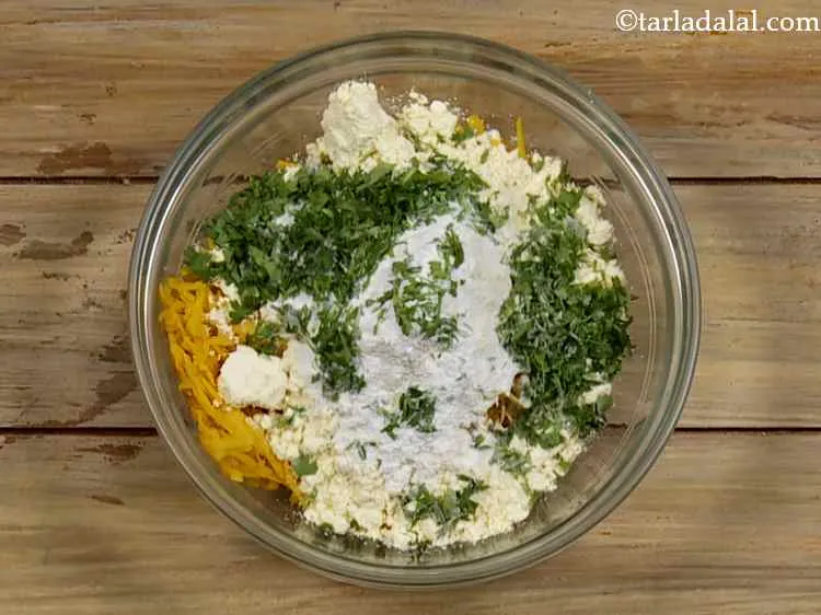 Step 4 – Add the coriander.