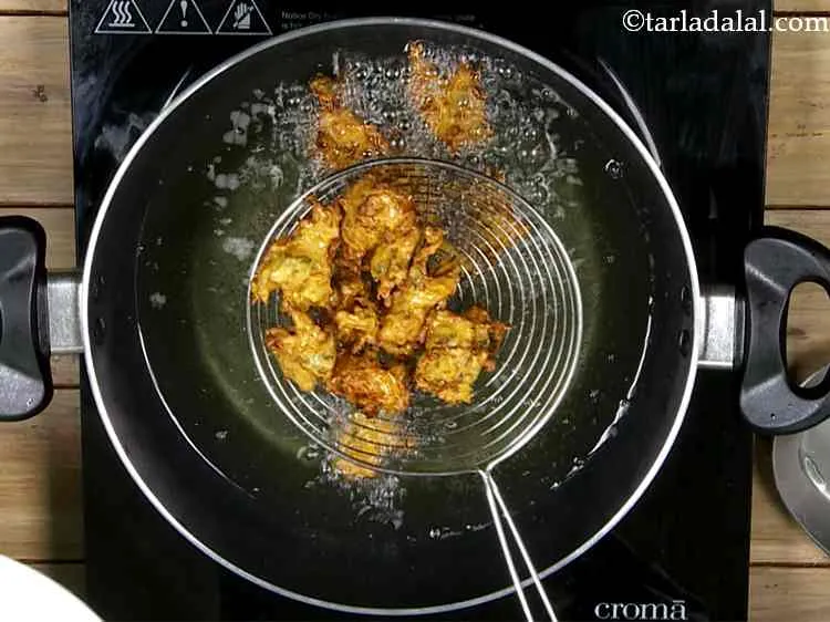 Step 10 – Turn them around ones and fry till it turns crisp and golden brown in colour …