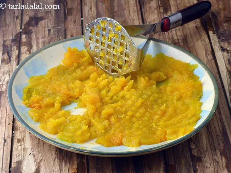 Step 7 – <strong>To make pumpkin raita recipe | yellow pumpkin raita | creamy pumpkin raita | Indian …