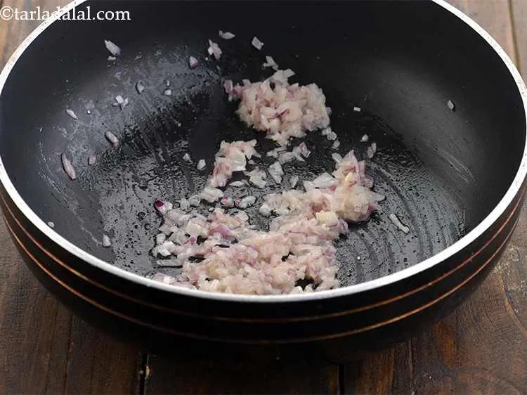 Step 3 – Once the butter melts, add the onions and saut? on a medium flame for 1 …