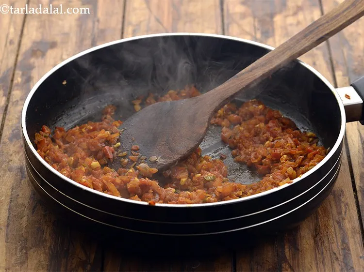 Step 17 – Mix well and cook on a medium flame for 1 to 2 minutes, while stirring …