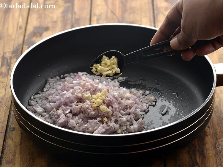 Step 6 – Add garlic.
