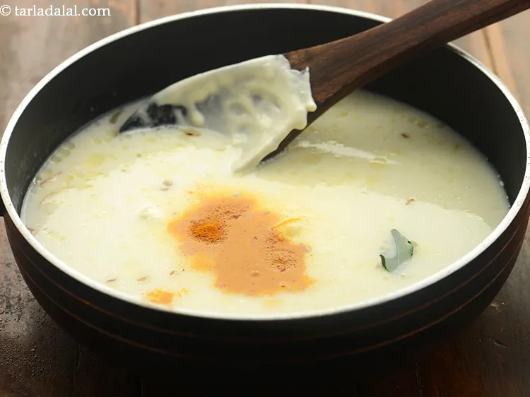 Step 15 – Add turmeric powder.