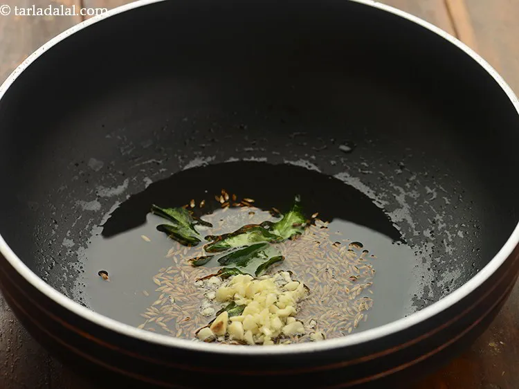 Step 9 – Add garlic. The addition of garlic adds nice aroma and flavors to the Punjabi kadhi, …
