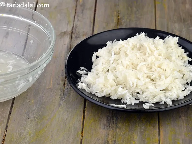 Step 37 – Ensure to add salt and remove water from radish. This makes the stuffing free of …