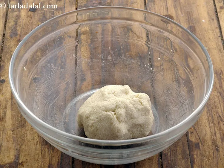 Step 6 – Knead very well and our dough for&nbsp;<strong>puchka puri</strong>&nbsp;is ready. Ensure to knead the dough well …