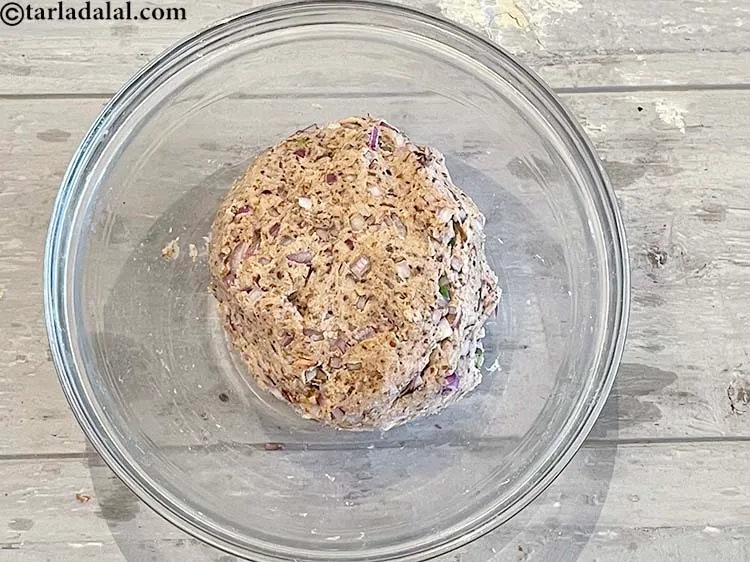 Step 16 – Knead into a semi-stiff dough using enough water.