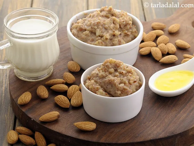 स्टेप 17 – <strong>क्विक बादाम का हलवा</strong> ४ सामग्री के साथ ९ मिनट …