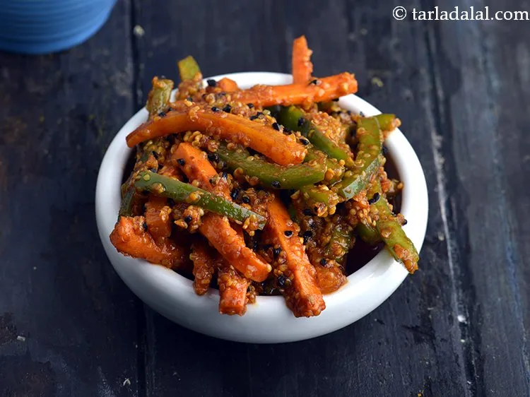 Step 16 – Store <strong>quick carrot and capsicum pickle recipe | gajar shimla mirch ka achar | instant …