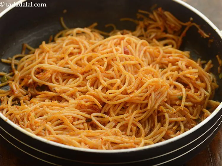 Step 13 – Mix well and cook on a medium flame for 1 to 2 minutes.