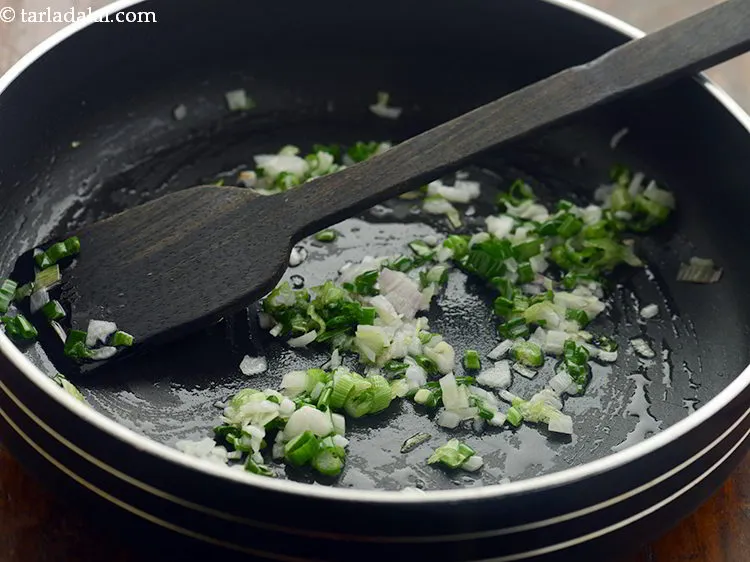 Step 9 – Saut&eacute; on a medium flame for a few seconds.