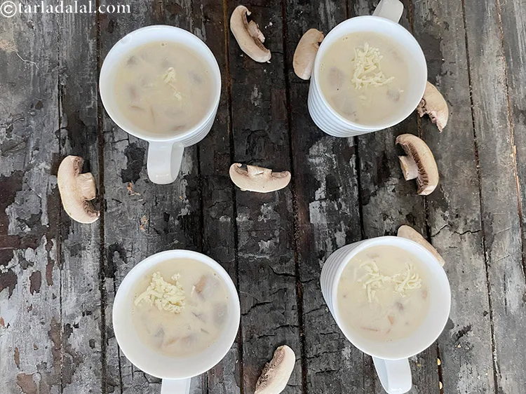 स्टेप 25 – आप पहले से सूप बना सकते हैं। लेकिन परोसने से …