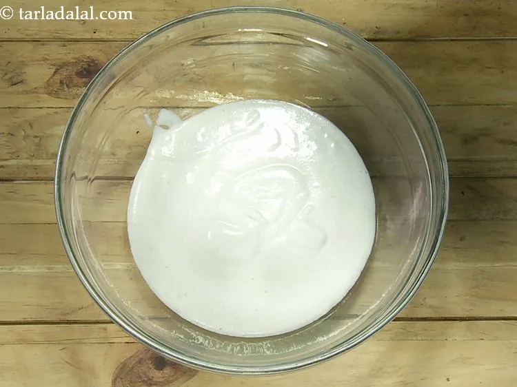 Step 10 – Blend everything till smooth and transfer the mixture into a deep bowl.