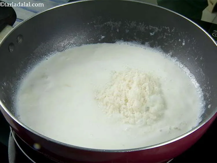 Step 9 – Add the fresh bread crumbs.