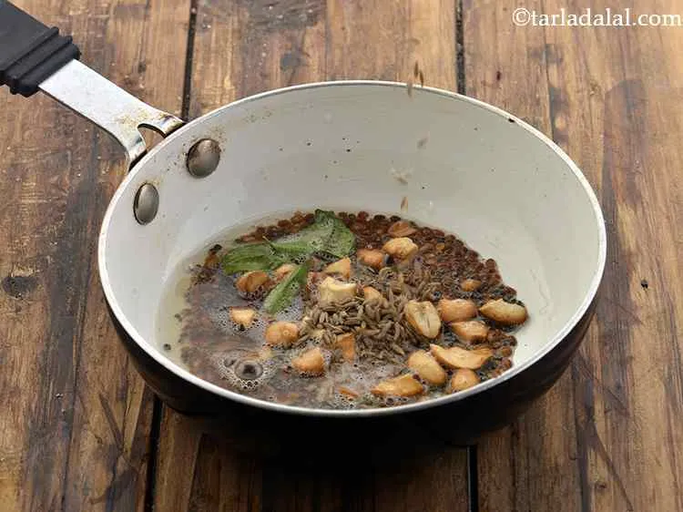 Step 13 – Now, add the cumin seeds.