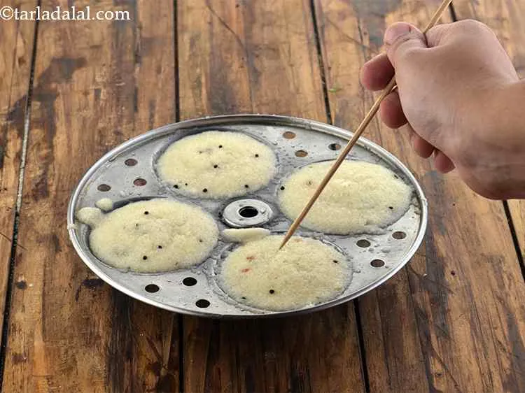 Step 19 – To check whether they have cooked properly or no, insert a toothpick or a knife …