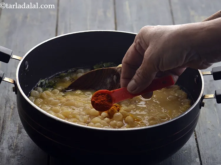 Step 17 – Add the chilli powder.