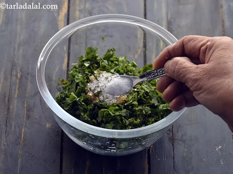 Step 35 – Add the salt.